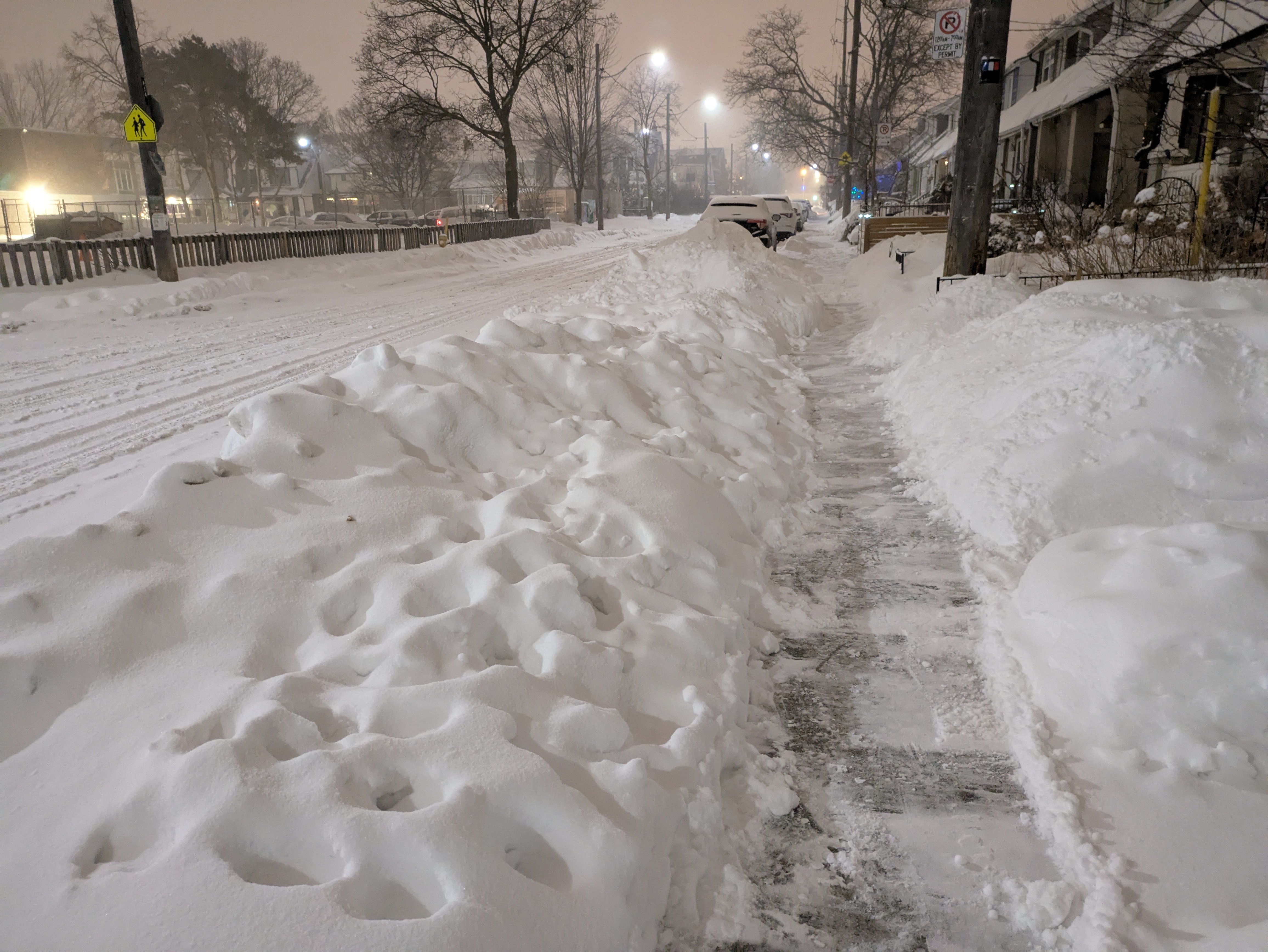 All the snow